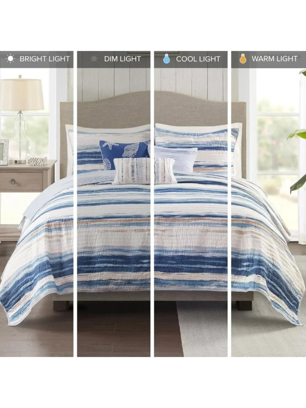 Modern Luxury Comforter Set - All Season Down Alternative, Matching Shams